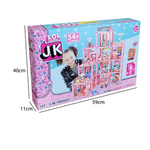 اسباب بازی خانه عروسکی ویلایی چند طبقه ال او ال سورپرایزی Doll House مدل BB001_اسباب بازی